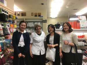 photo: Spokane pharmacist pictured with three Japanese student pharmacists on international rotation