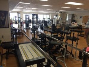 rehabilitation equipment room at St. Luke's